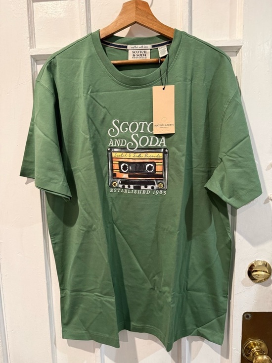 Scotch & Soda Other - Scotch & Soda Olive Green Graphic Crewneck Tee